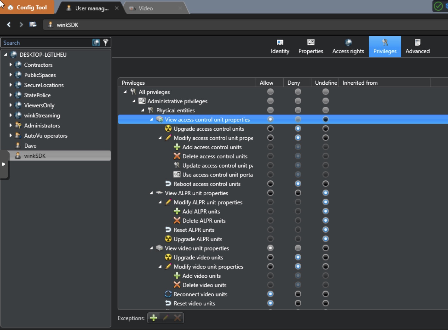 Additional Unit Permissions